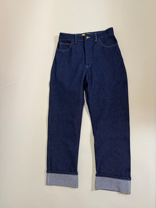 Custom waist:hip Straight Leg Jean
